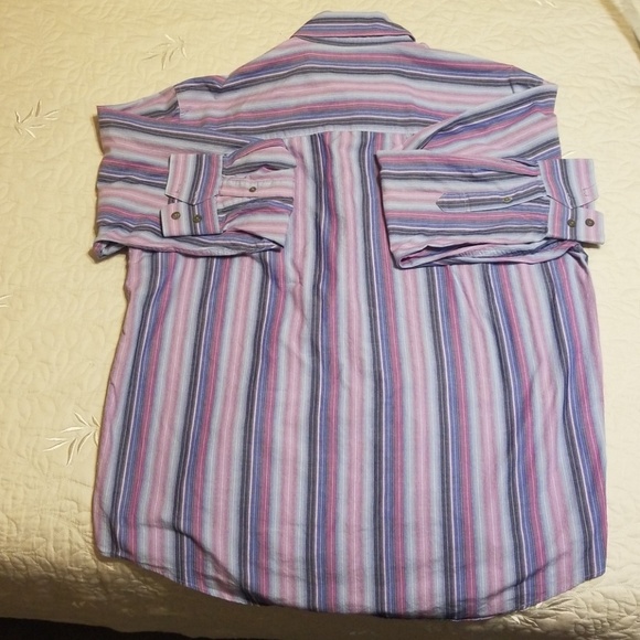 Van Heusen Multicolored 80's Looking Dress Shirt - Picture 5 of 6